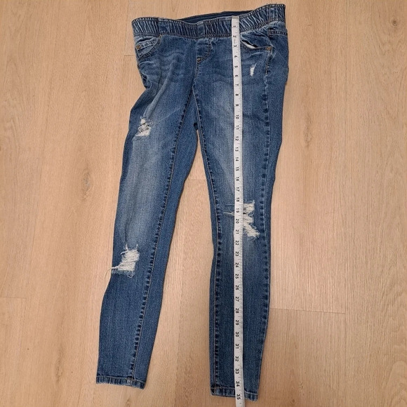 Wendy Bellissimo Maternity Distressed Medium Wash Skinny Jeans Size S - Picture 5 of 7